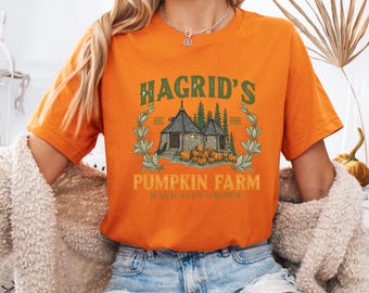 Hagrid's Pumpkin Patch Shirts, Fall Shirts, Hagdrid's Pumpkin Farm Shirt, Halloween Tee, Spooky Season, Pumpkin Thanksgiving Shirts