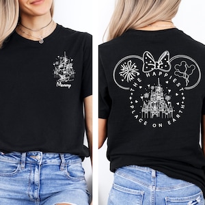 Custom The Happiest Place One Earth Shirt, Magical Castle Shirt, Mickey Castle Shirt, Magical Kingdom Shirt , Disney Family Matching Shirts