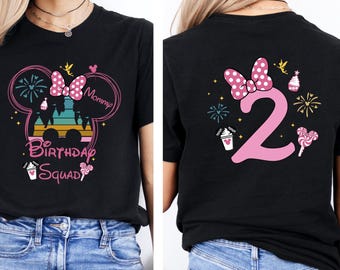 Disney Birthday boy and Girl Shirt, Birthday  Squad Matching Tees