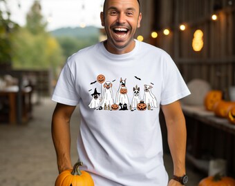 Cute Ghost Dog Halloween T-Shirt, Spooky Season, Dog Lovers
