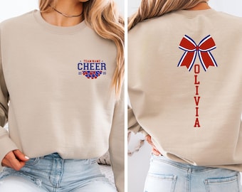 Custom Cheer Team Name Sweatshirt: Game Day Shirt, Cheer Competition Tee
