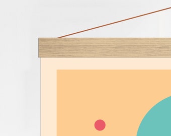 Oak wood poster hanger - Minimalist Frame