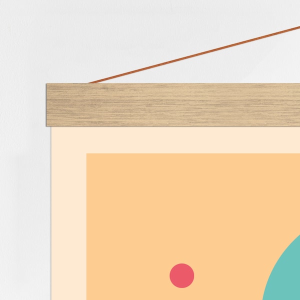 Oak wood poster hanger - Minimalist Frame