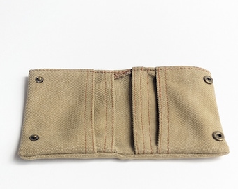 Cartera vegana verdosa, cartera pequeña y delgada, carteras ecológicas, regalo para hombres, carteras sin cuero, cartera de bolsillo, cartera de tarjeta de crédito