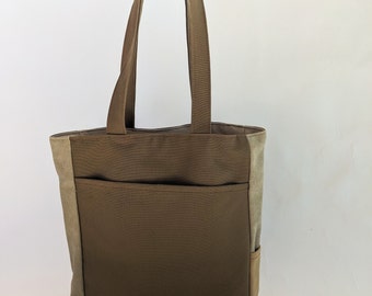 Khaki Mustard canvas tote bags, vegan tote bag, large canvas tote bag, market bag, large tote bags, beach tote bags