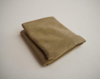 Vegan olive green Wallet, Small Pocket Wallets, Unisex Wallets, Bi fold Wallet, Vegan Gifts Idea, Minimalist Wallets, Credit Card Holder