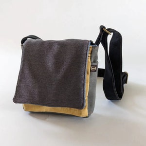 Herren Umhängetasche, Canvas Umhängetasche, Unisex Vegan Taschen, Bunte Stoff Taschen, Crossbody Taschen, Vegan Geschenke Für Freund, Kleine Seitentaschen