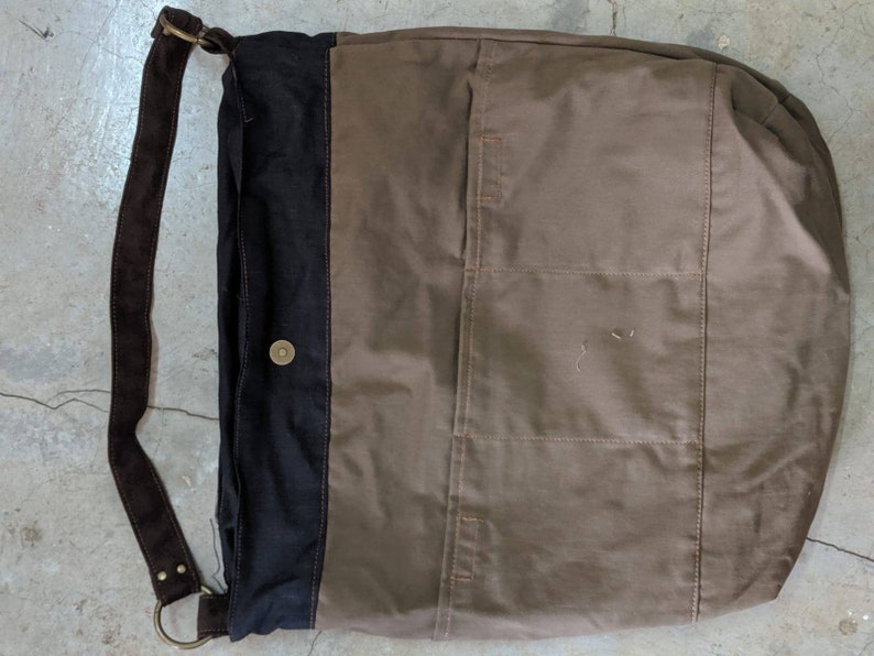 Black Hobo Bags Vegan Shoulder Bag Slouchy Purse Fabric - Etsy