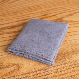 Portafoglio vegano grigio, portafoglio piccolo e sottile, portafogli ecologici, regalo per gli uomini, portafogli non in pelle, portafoglio tascabile, portafoglio per carte di credito