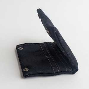Portafoglio vegano nero, portafoglio piccolo e sottile, portafogli ecologici, regalo per gli uomini, portafogli non in pelle, portafoglio tascabile, portafoglio per carte di credito
