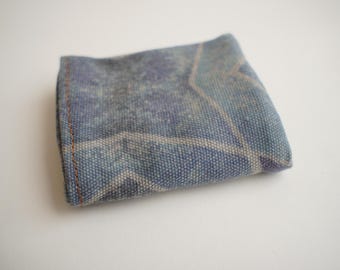 Vegan sky blue Wallet, Small Pocket Wallets, Unisex Wallets, Bi fold Wallet, Vegan Gifts Idea, Minimalist Wallets, Credit Card Holder