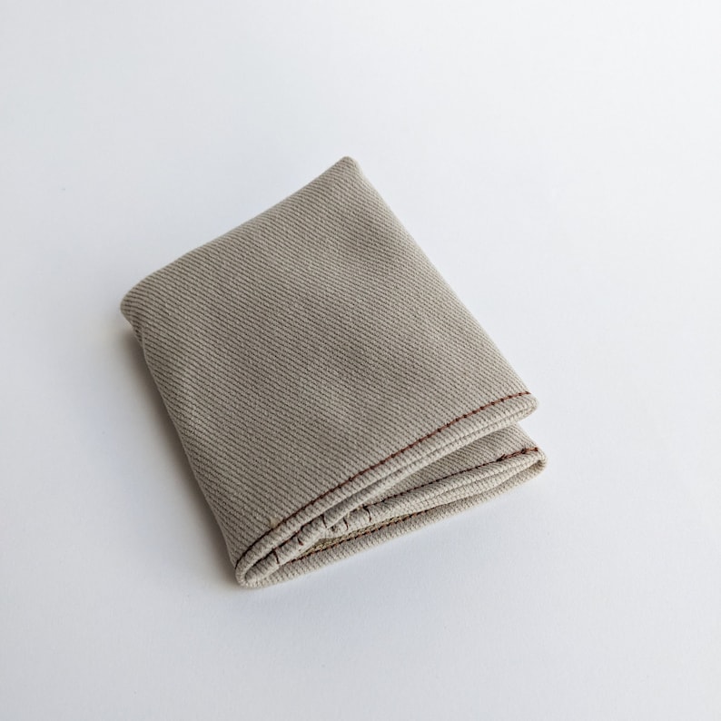 Small Wallets, Pocket Wallet, Vegan Wallets, Beige Wallet, Canvas Wallet, Card Wallet, Thin Wallet, Non-Leather Wallet, Valentine Day Gift image 1