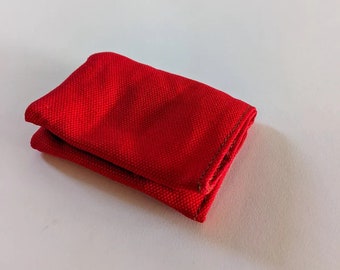 Cartera vegana roja, carteras de bolsillo pequeñas, carteras unisex, cartera bi plegable, idea de regalos veganos, carteras minimalistas, titular de tarjeta de crédito