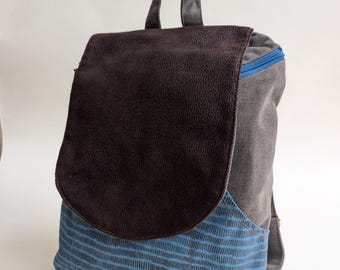 Bown & marker Vegan Canvas Backpack, Lightweight Laptop Student Bag