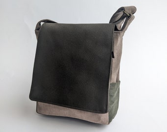 Vegan Designer Taschen, kleine Messenger Taschen, Unisex Canvas Taschen, Bunte Crossbody-Tasche, Seitentaschen für Männer, Herren Arbeitstaschen, Geschenk für Mann