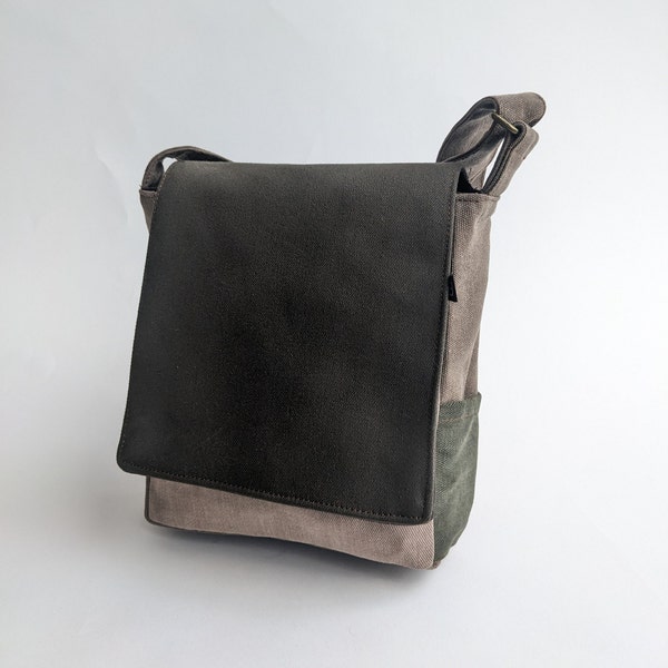 Vegan Designer Taschen, kleine Messenger Taschen, Unisex Canvas Taschen, Bunte Crossbody-Tasche, Seitentaschen für Männer, Herren Arbeitstaschen, Geschenk für Mann