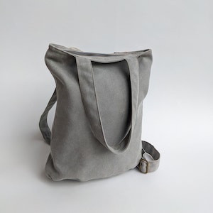 Women Large Canvas Fabric VEGAN Backpack, Sustainable Student Zipper Backpack, Laptop Slim Sack Backpacks, Eco Friendly Handmade Bags