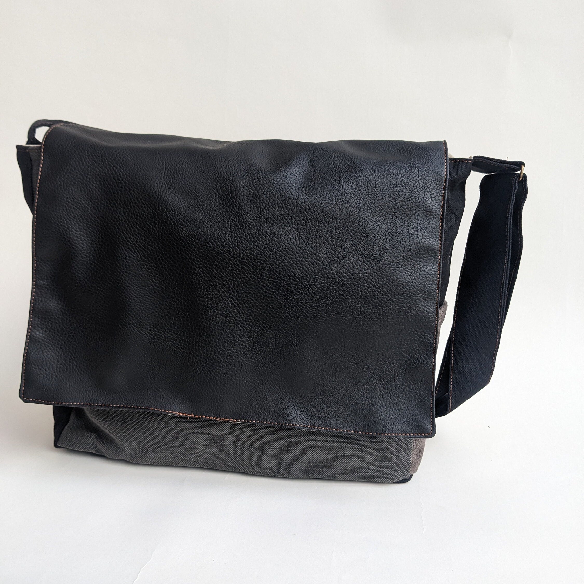 Black Messenger Bag Etsy Ireland