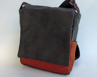 Bolsos crossbody para hombres, bolso mensajero de lona pequeño, bolso de hombro casual colorido, bolso vegano ecológico para hombres, regalo para novio