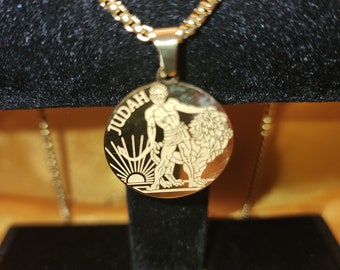 Gold Lion of Judah Pendant