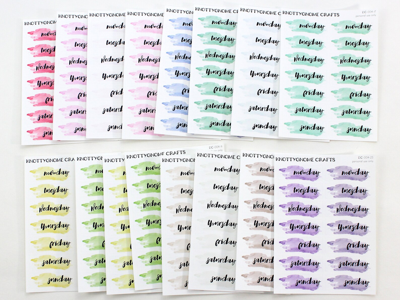 Printable Functional Foil Ready Planner Sticker Paint Splash | Etsy