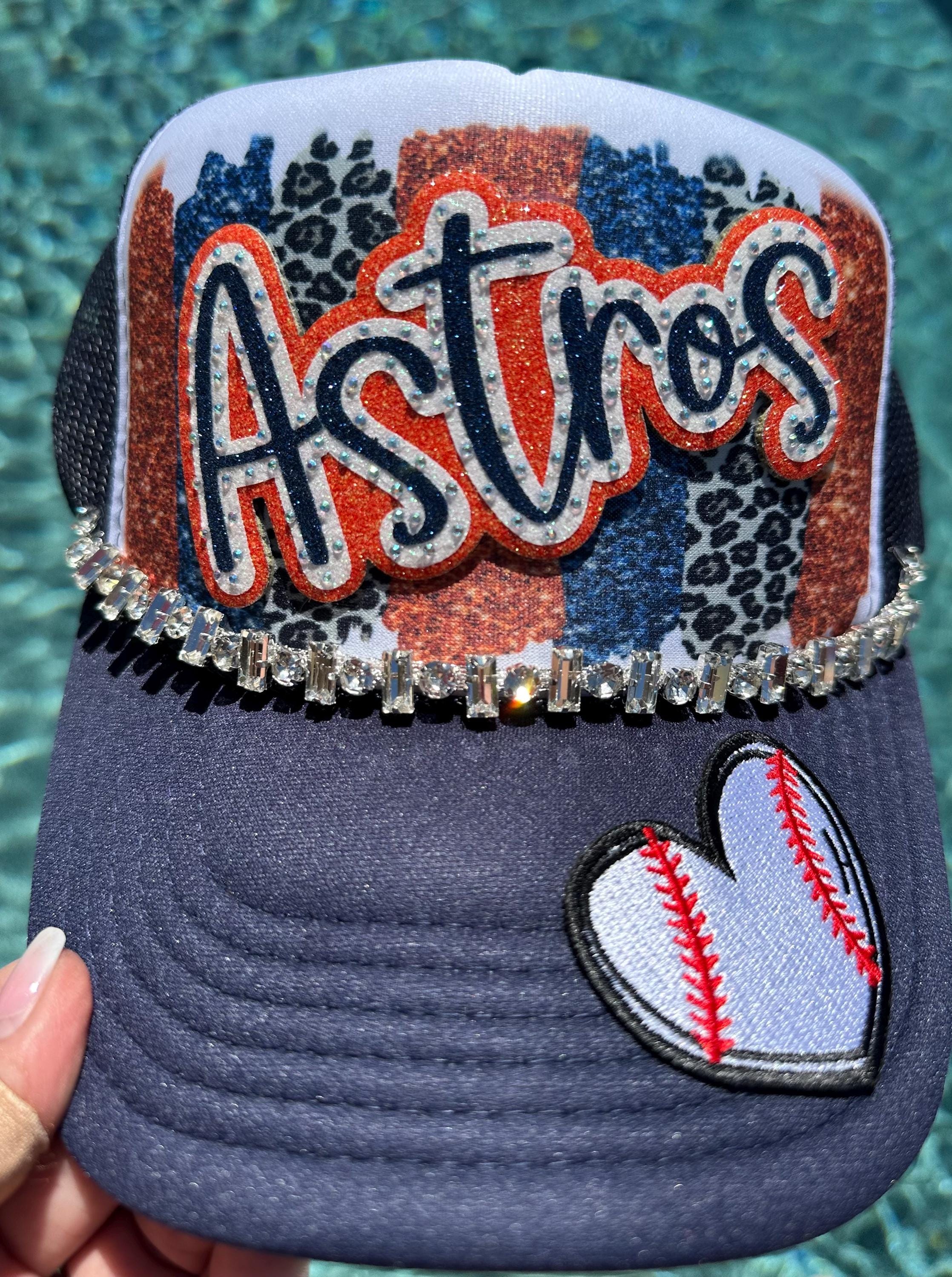 Astros Bling Hat - Etsy