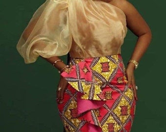 African Print Maxi Dress. Ankara Maxi Dress, African Dress, Cotton Maxi Dress, Wedding Dress, Mermaid Gown, Special Occasion Dress, Fitted