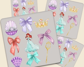 Mermaid Princess DTF Transfer: Ready To Press