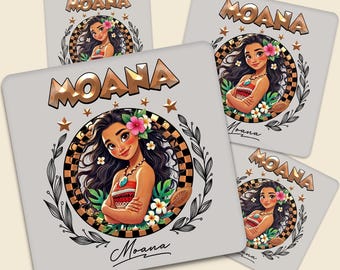 Moana DTF Transfer, Island Princess Iron On Transfer, Tropical Floral Girl Shirt Design Ready To Press, Ocean Adventure T-Shirt Design Decal