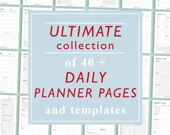 Printable Daily Planner Templates: Productivity & Schedule (PDF Download A5/A4/Letter Sizes)