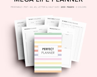 Ultimate Life Planner Printable, Printable Planner Bundle, Life Binder, Household Planner, Planners Collection 2025, Planner Templates A4 A5