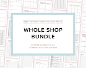 1300+ Printable Planner Pages Bundle, Daily, Weekly, Monthly Personal Templates, A4, A5