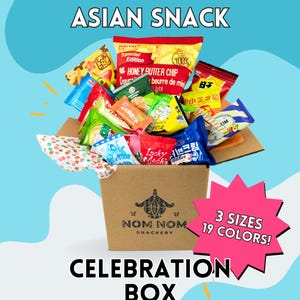 Asian Snack Care Package: Personalized Birthday, Anniversary, or Congratulations Gift