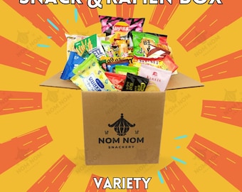Asian Snack + Ramen Box • 25 Piece • Cultural Exploration • Celebrate Diversity • Personalized Card!