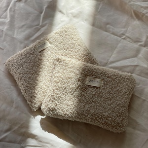 Teddy Pouch mini | kleine Kosmetiktasche | Tasche | Bag | beige | kleine Tasche | Täschchen