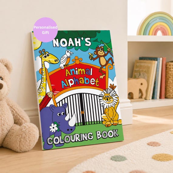 Personalised Colouring Book For Child | Zoo Colouring Book | Animals Colouring Book | Personalised Book | Personalised Art Book | Zoo Book