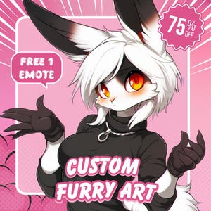 Furry Art Commission | Custom Pfp/Headshot Anime Furry Profile Picture | Furry Icon Sketch | Fursona Commission | Anime Furry | Furry