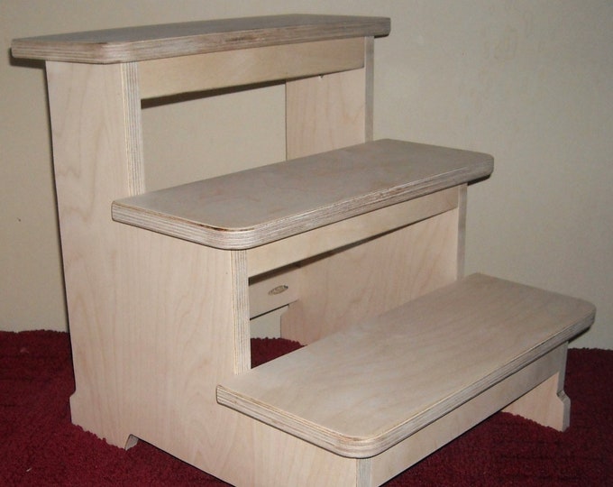 XXLG 16H 3 Step Sanded Finish - wjfstepstools.com