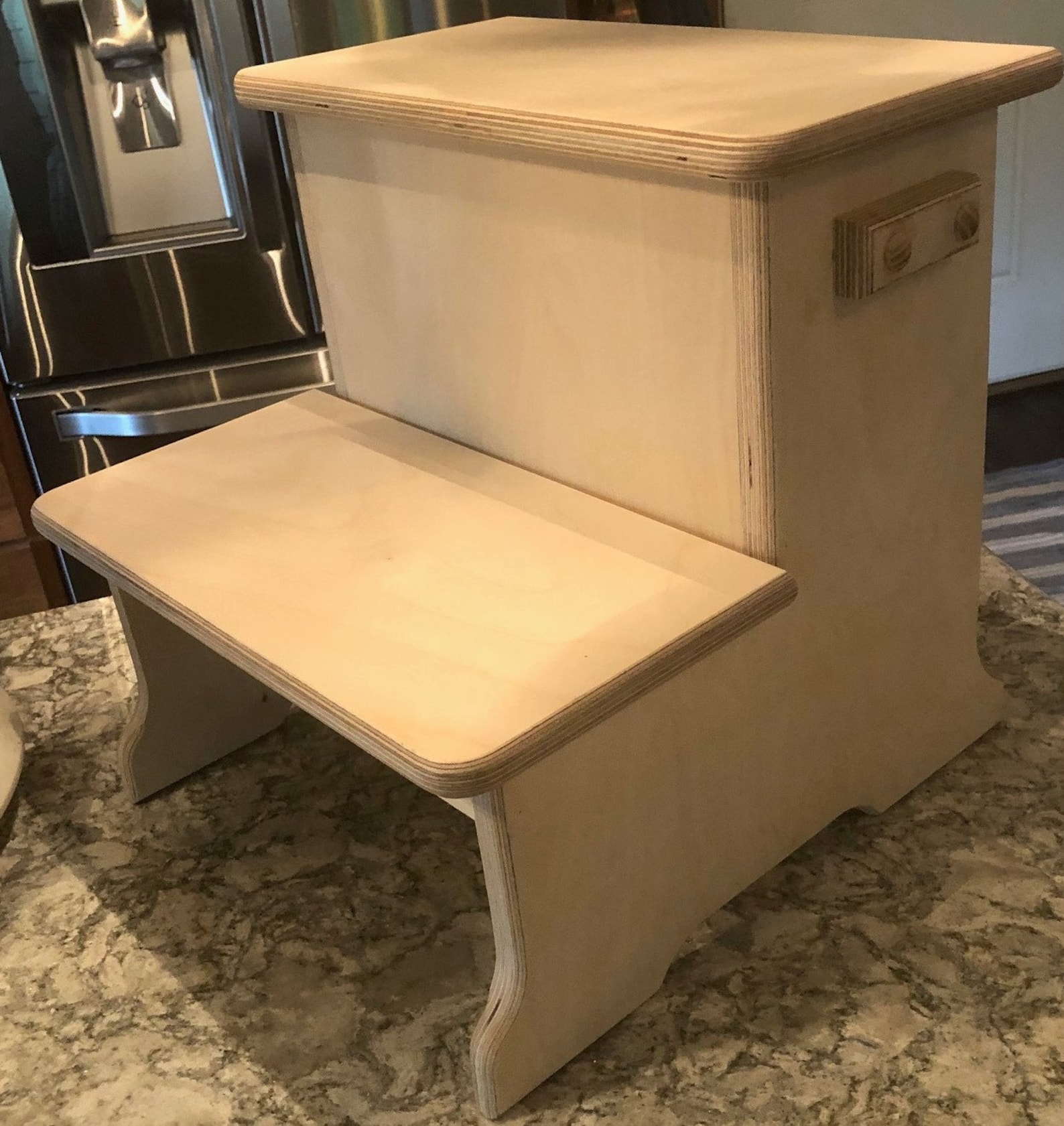 15 Inch H 2 Step Stool With Storage - Etsy