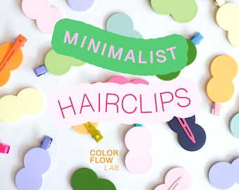 DOTS 2-Tone Haarclips – Bunte und Minimalistische Haar Accessoires – Set für alle die Farben lieben