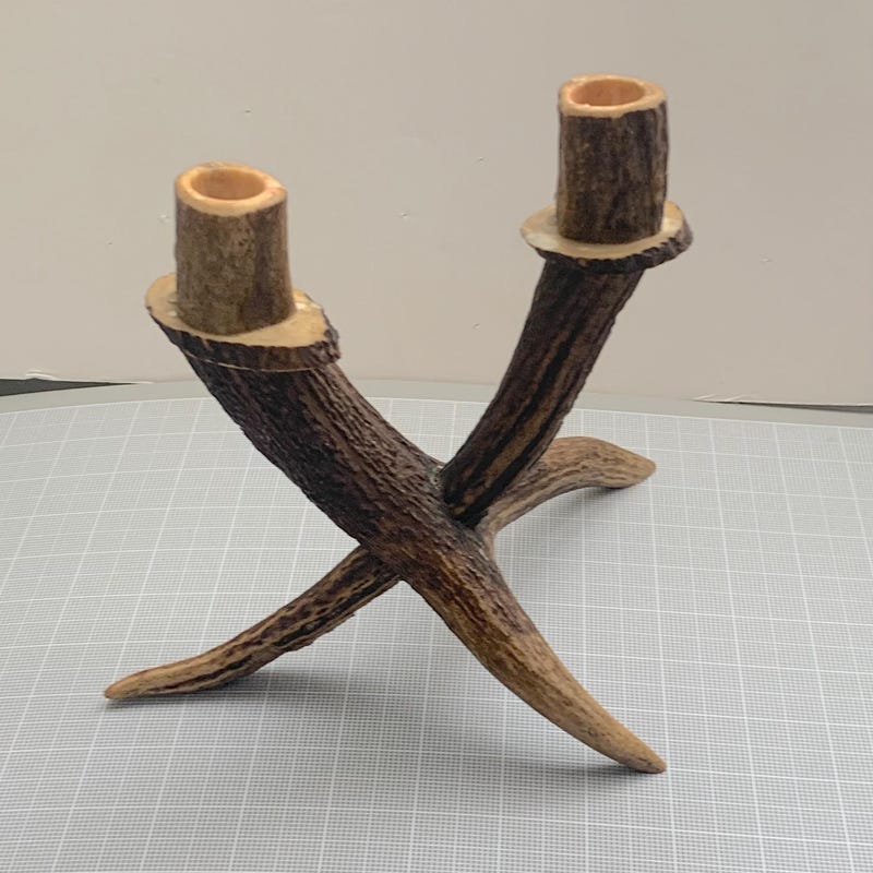 Metal Deer Antler Candle Holder