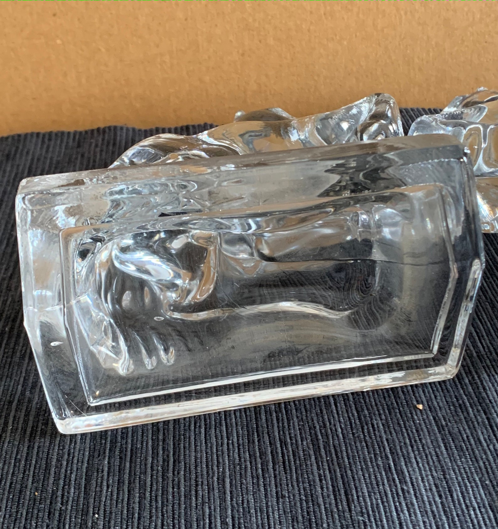 Glass Horse Bookends Vintage Art Deco L.E. Smith Molded Etsy