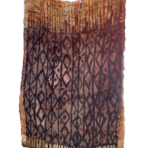 Finnish RYA Woven Wool Rug Mid-Century Abstract 50X78 Inches