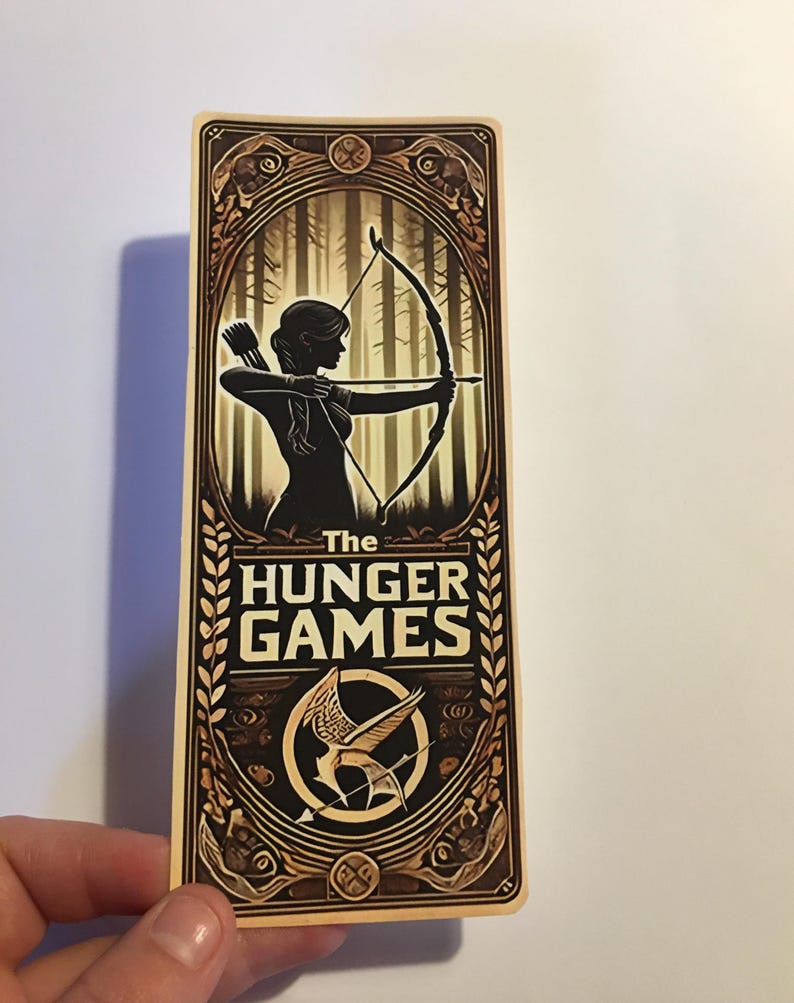 Hunger Games Bookmark, Katniss Everdeen Bookmark, Suzanne Collins ...