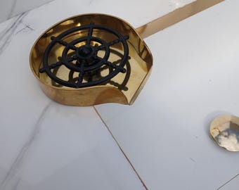 Unlacquered Brass Glass Rinser: Kitchen Sink Bottle Washer