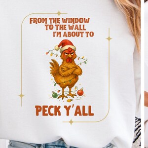 From the Window to the Wall Gildan Sweatshirt, Peck Y'all Chicken Lover
