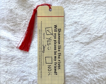 Johnny’s Note Bookmark | Binding 13 Inspired | Boys of Tommen | Tommen College | Sports Romance Reader | Johnny & Shannon | For Keeps |