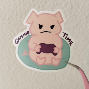 Naklejka - Czas na grę - Mata laminowana winylem (wodoodporna) - Do dekoracji / dziennika / scrapbookingu / pomysł na prezent