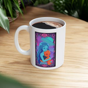 Cadeau pour maman/La mère/Amante de thé/café/Cadeau de l'espace/OVNI/extraterrestre/carte de tarot