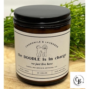 Doodle Dog Candle Doodle Mom Doodle Gifts Golden Doodle candle Dog Lover Dog Mom Gifts
